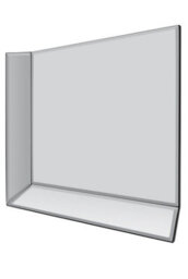 Mirroroutlet - All Glass Modern 10 Panel Tray Design Wall Mirror 318 X 106Cm (10Ft5 X 3Ft6) - thumbnail 5