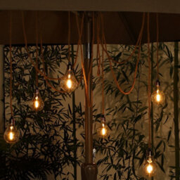 Noma 6 X Jute Rope Spider Chandelier String Parasol Garden Lights Edison Bulb - thumbnail 1