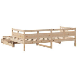 Walplus Daybed With Trundle And Drawers Without Mattress 90X190 Cm Single - thumbnail 7