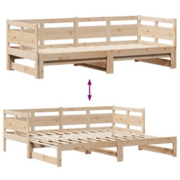 Walplus Daybed With Trundle And Drawers Without Mattress 90X190 Cm Single - thumbnail 8