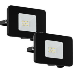 2 Pack Adjustable Ip65 Outdoor Led Flood Lights - Black 10W Porch Lamps - thumbnail 1