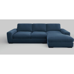 Houston Right Hand Sofa Bed Fullback Blue