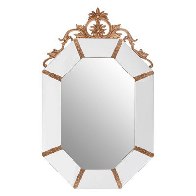 Orsina Wall Mirror With Gold Resin Frame - image 1