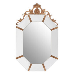 Orsina Wall Mirror With Gold Resin Frame