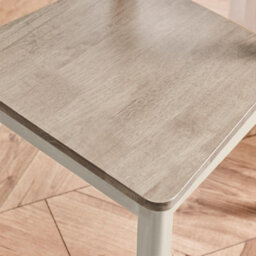 Furniturebox Uk 2X Lynton Whitewash & Light Grey Wooden Dining Chairs - thumbnail 6