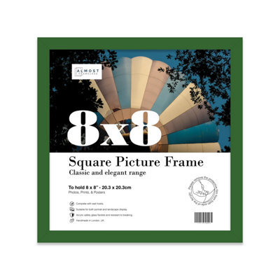 8X8 Green Picture Frame (20.3 X 20.3Cm) Poster, Photo, Artwork, Gallery Wall Or Print - image 1