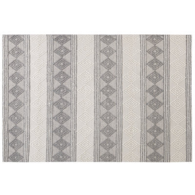 Beliani Rug Bozova Light Beige 160 X 230 Cm Wool - image 1