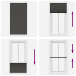 Berkfield Pleated Blind Black 110X200 Cm Fabric Width 109.4 Cm Polyester - thumbnail 7