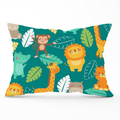 Warren Reed Designer Jungle Animals Cushions 33Cm X 48Cm