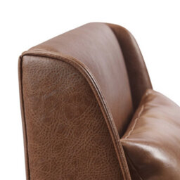 Teamson Home Lounge Accent Chair, Reading Armchair Seat In Faux-Leather With Pillow Back - Brown - 62 X 72 X 76 (Cm) - thumbnail 7