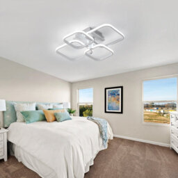 Pheashine Modern Square Led Ceiling Light,60W 6750Lm 6000K For Living Room, Kitchen Or Bedroom - thumbnail 3