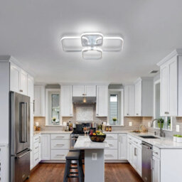 Pheashine Modern Square Led Ceiling Light,60W 6750Lm 6000K For Living Room, Kitchen Or Bedroom - thumbnail 2