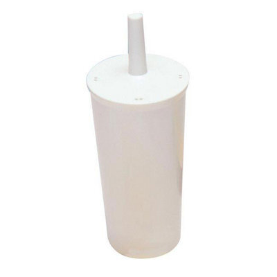 Lucy Fully Enclosed Toilet Brush & Holder One Colour (One Size)