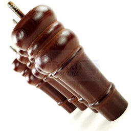 L&F 4 Replacement Furniture Feet Mahogany Turned Wooden Legs 165mm High Settee Chairs Sofas Footstools M10 (10mm) Tsp2071 - thumbnail 7