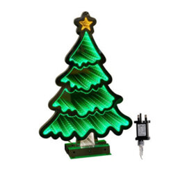 Samuel Alexander 40Cm Infinity Standing Christmas Tree With Metal Base And Green Leds - thumbnail 8