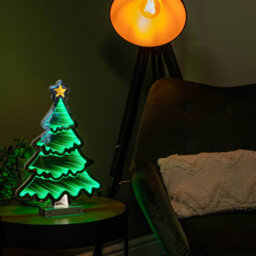 Samuel Alexander 40Cm Infinity Standing Christmas Tree With Metal Base And Green Leds - thumbnail 2