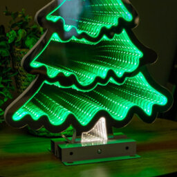 Samuel Alexander 40Cm Infinity Standing Christmas Tree With Metal Base And Green Leds - thumbnail 7