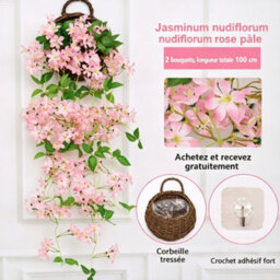 Artificial Hanging Flowers, Artificial Flowers In Hanging Baskets, On A Vine (2 Pieces) - thumbnail 2