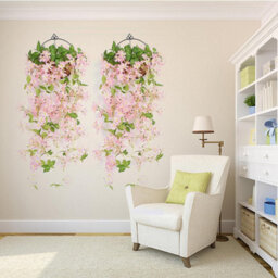 Artificial Hanging Flowers, Artificial Flowers In Hanging Baskets, On A Vine (2 Pieces) - thumbnail 3