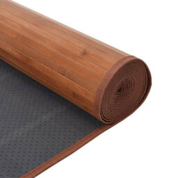 Berkfield Rug Square Brown100X100 Cm Bamboo - thumbnail 5
