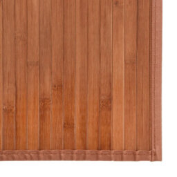 Berkfield Rug Square Brown100X100 Cm Bamboo - thumbnail 6