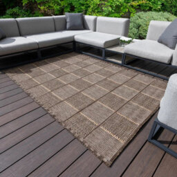 Xample Concept Looms Sumac Mocha Indoor Outdoor Rug 240 X 300Cm Large Polypropylene Machine Woven Durable No Shedding Area Rug - thumbnail 3