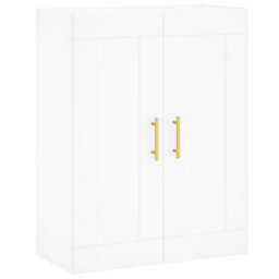 Berkfield Wall Mounted Cabinet White 69.5X34X90 Cm Engineered Wood - thumbnail 2