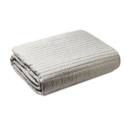 Bianca Fine Linens Bedroom Quilted Lines 220X230Cm Bedspread Silver Grey - thumbnail 3