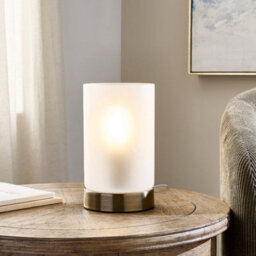 Pagazzi Lighting Pagazzi Kingsholm Antique Brass Touch Table Lamp - thumbnail 1