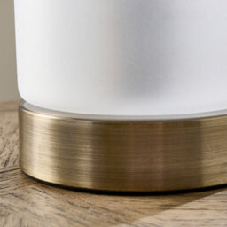 Pagazzi Lighting Pagazzi Kingsholm Antique Brass Touch Table Lamp - thumbnail 5
