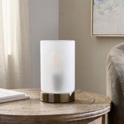 Pagazzi Lighting Pagazzi Kingsholm Antique Brass Touch Table Lamp - thumbnail 2
