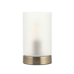 Pagazzi Lighting Pagazzi Kingsholm Antique Brass Touch Table Lamp - thumbnail 7