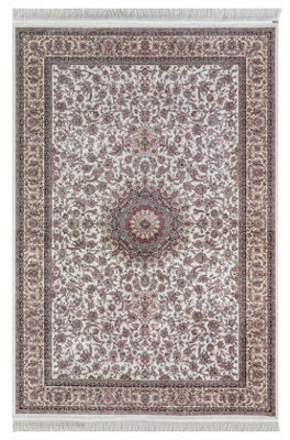 MiHOMEUK Minyatur Premium Quality V0219A White Abstract Modern Turkish Area Rug - 160 X 230 Cm - image 1
