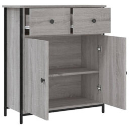 Berkfield Classic Sideboard Grey Sonoma 70X30X80 Cm Engineered Wood - thumbnail 5