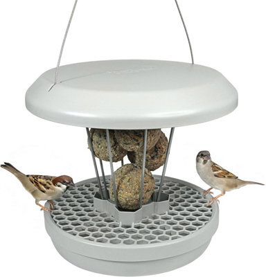 Swissinno Lucerne Bird Feeder For Fat Balls Light Grey - image 1