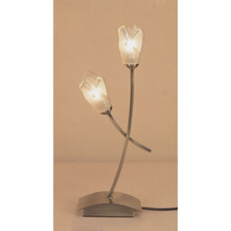 Luminosa Lighting Luminosa Pietra Table Lamp 2 Light G9, Antique Brass - thumbnail 2