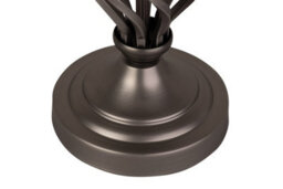 Lighting Supermarket Queenswood Classic Twist Table Lamp With Ivory Linen Drum Shade - Grey Pewter - thumbnail 6