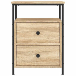 Berkfield Bedside Cabinets 2 Pcs Sonoma Oak 44X45X60 Cm Engineered Wood - thumbnail 6