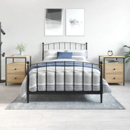 Berkfield Bedside Cabinets 2 Pcs Sonoma Oak 44X45X60 Cm Engineered Wood - thumbnail 1