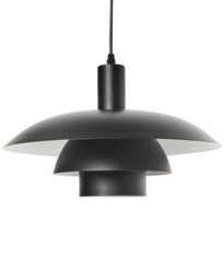 Wyld And Coco Mid-Century Tiered Pendant Lamp Black Matt Iron For Kitchen And Dining, W36 X D36 X H153Cm - thumbnail 2