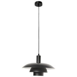 Wyld And Coco Mid-Century Tiered Pendant Lamp Black Matt Iron For Kitchen And Dining, W36 X D36 X H153Cm - thumbnail 4