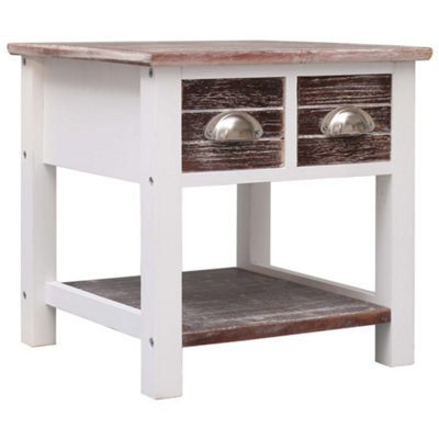 Berkfield Side Table Brown 40X40X40 Cm Paulownia Wood - image 1
