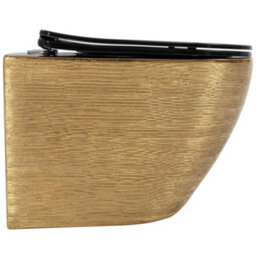 Toilet Bowl Rea Carlo Mini Tornado Black/brushed Gold - thumbnail 4