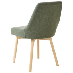 Beliani Set Of 2 Dining Chairs Melfort Fabric Dark Green - thumbnail 6
