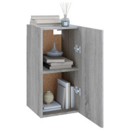 Berkfield Modern Tv Cabinet Grey Sonoma 30.5X30X60 Cm Engineered Wood - thumbnail 4