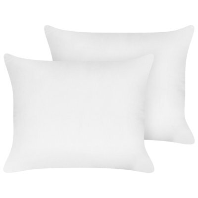Beliani Set Of 2 Pillows Triglav High Polyester 50 X 60 Cm White - image 1