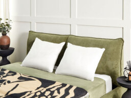 Beliani Set Of 2 Pillows Triglav High Polyester 50 X 60 Cm White - thumbnail 2