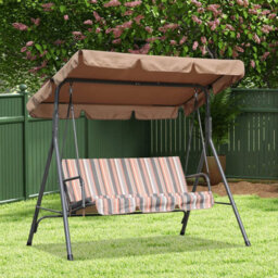 Sunshade For Swing Chair (Canopy Seat Cover 190 132 15Cm 150 50 10Cm, Only, Khaki) - thumbnail 5