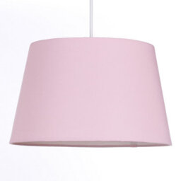 K Living Pale Pink Tapered Drum Shade For Ceiling And Table Lamp 12 Inch Shade - thumbnail 2