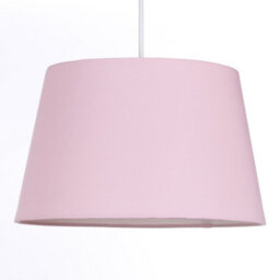 K Living Pale Pink Tapered Drum Shade For Ceiling And Table Lamp 12 Inch Shade